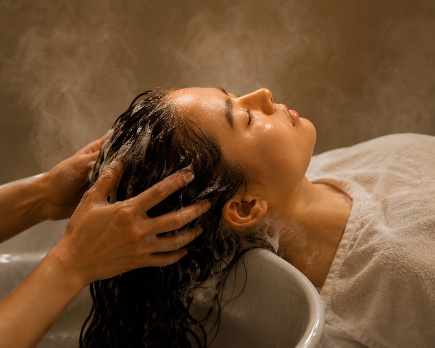 Essential head spa — shampoo ritual