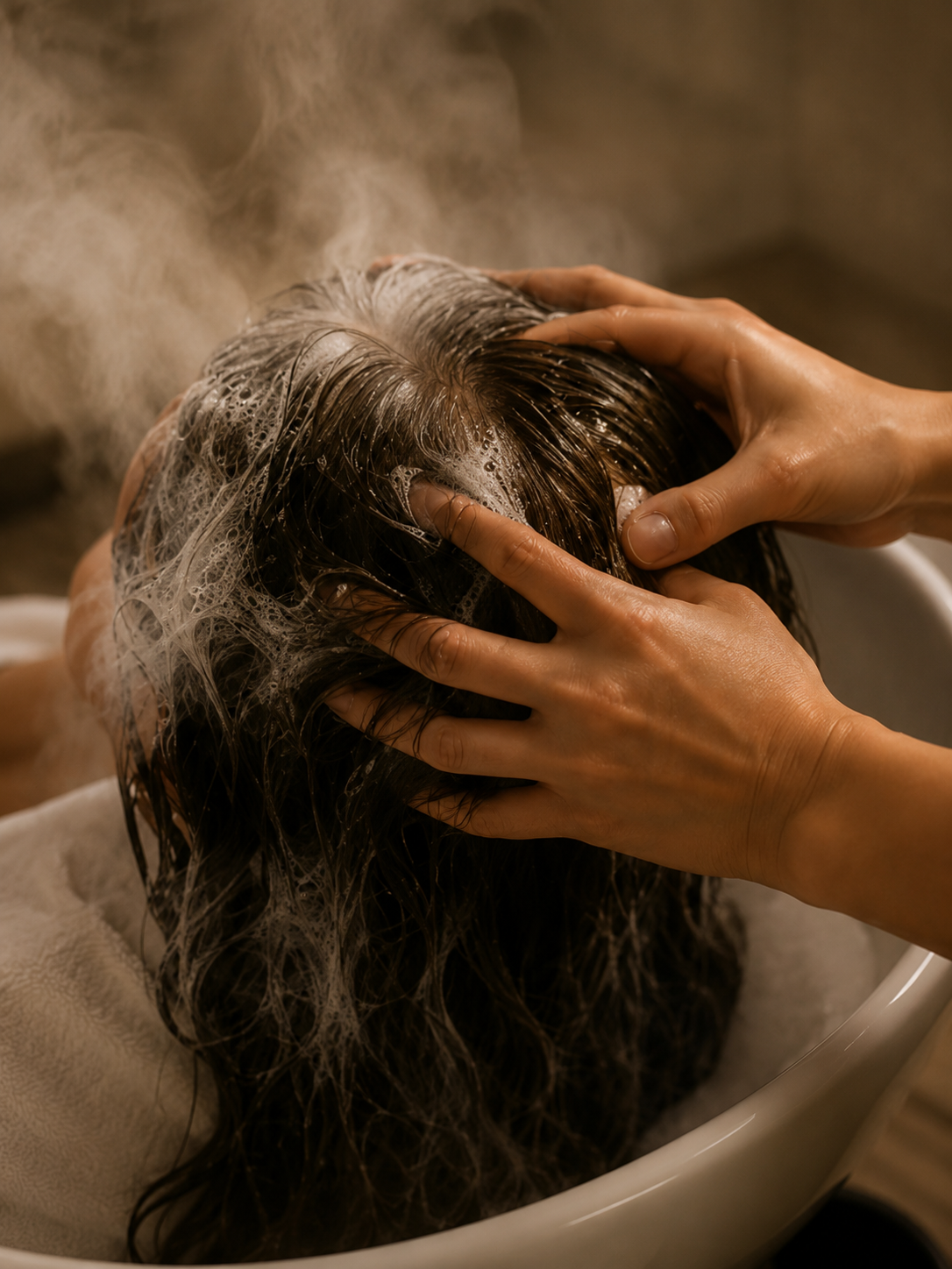 Hair Replenish — scalp massage