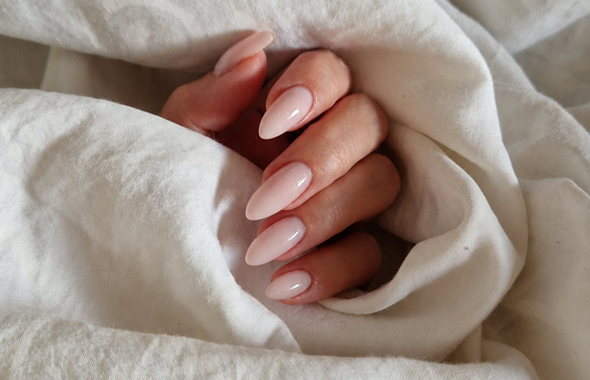 Hand wrapped in soft blanket