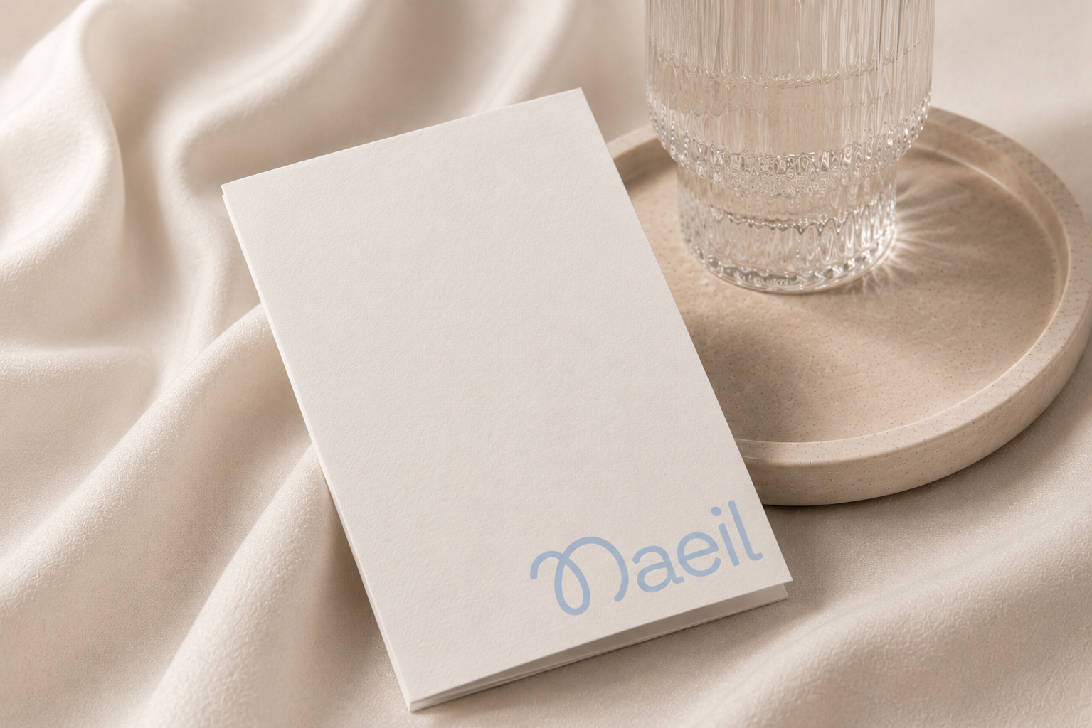 Naeil branded card flat-lay